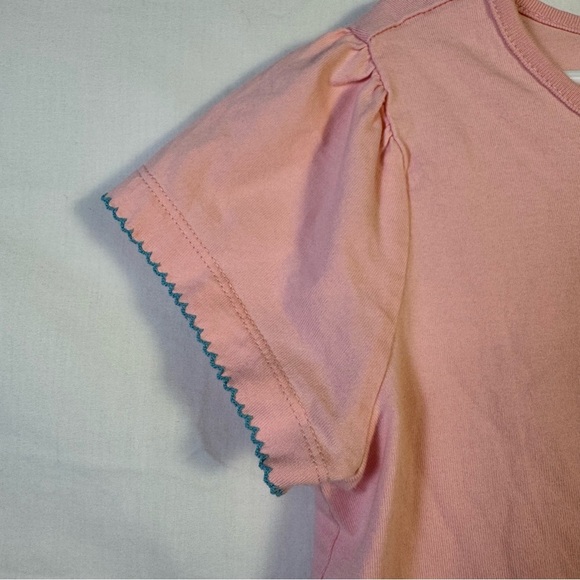 Hanna Anderson Pink T-Shirt with Colorful Butterfly Design Girls Size 10 - Picture 5 of 5